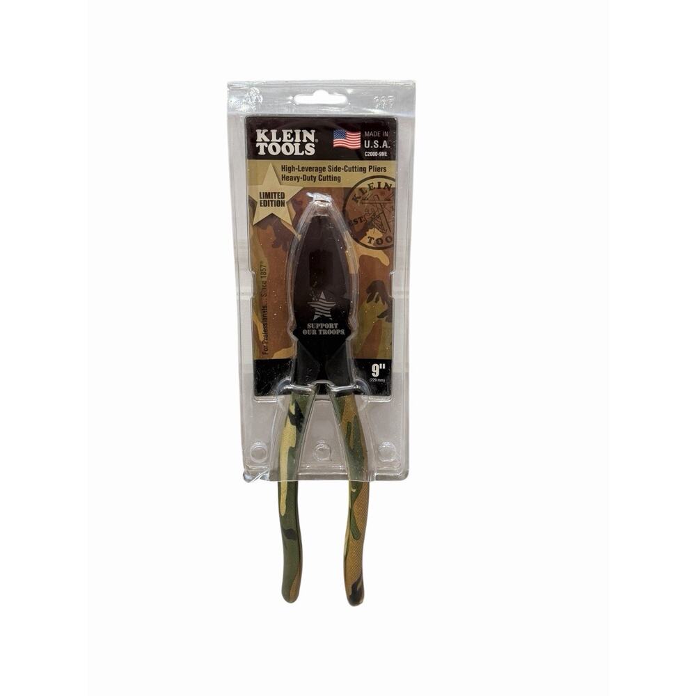 Klein Tools LIMITED EDITION Support Our Troops Lineman Plier - Camouflage 2013